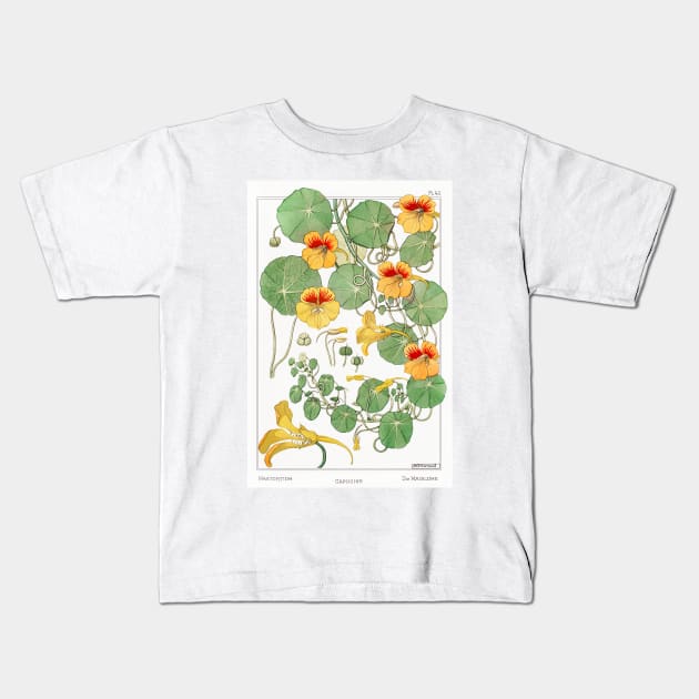 Nasturtium (1896) Kids T-Shirt by WAITE-SMITH VINTAGE ART